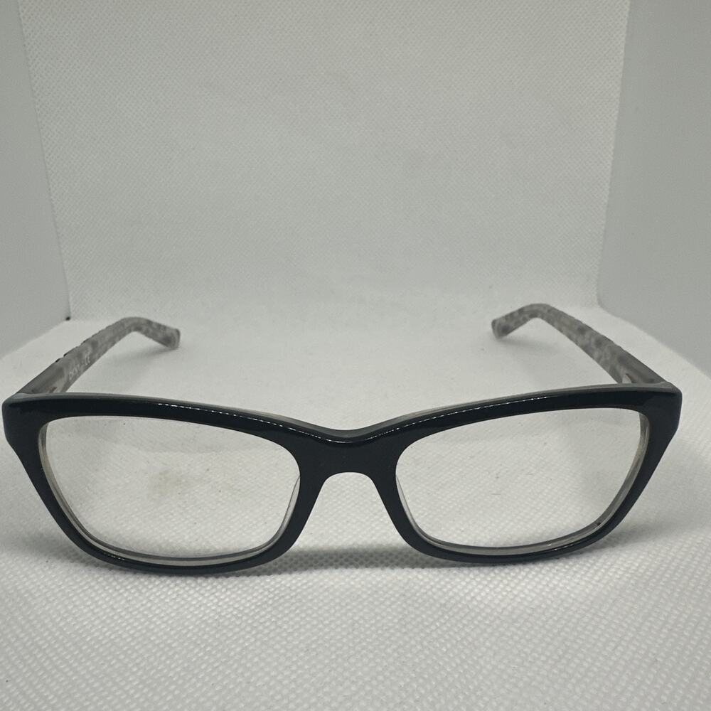 DKNY DY4649 DY 4649 Eyeglasses Frames Only Black Clear 51-16-140 Unisex Used